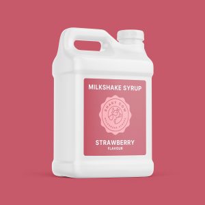 5L Container of Strawberry Flavour Milkshake Syrup
